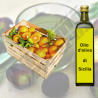 Box arance tarocco gallo di Sicilia bio 10 kg spremuta + olio oliva 750ml